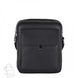 Сумка мужская кожаная 2604H black Heanbag