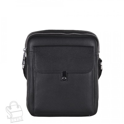 Сумка мужская кожаная 2604H black Heanbag