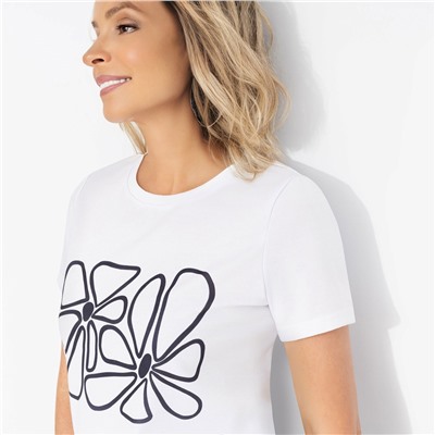 Футболка из эластичной ткани, Манерная принцесса (flower)