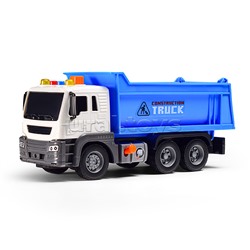 Машина "Самосвал" 1:16 (свет, звук) в коробке (цвет синий)