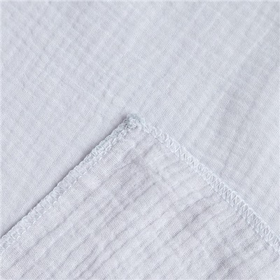 Пелёнка муслиновая «Крошка Я», 135×100 см, двухслойная, 100 % хлопок, светло-серая