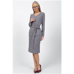 Юбка Студио (полоска/серый)