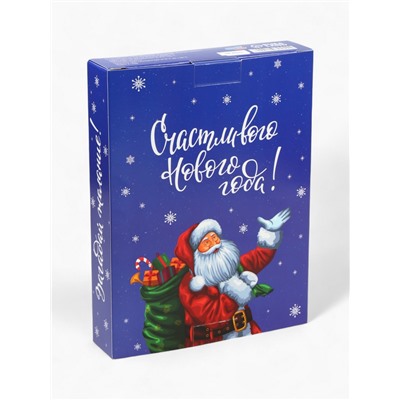 Адвент календарь с мёдом «Счастливого Нового года», облепиха, кедровые орешки, малина, цитрус, клубника (12 шт. × 30 г)