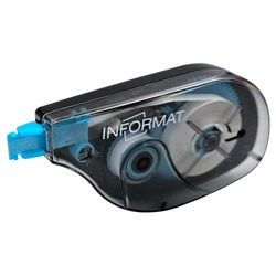 Корректор-лента 5 мм х 12 м "BUSINESS" цв.корп-черный INF-CPB-05-12 inФОРМАТ