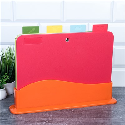 Доска разделочная на подставке 4 штуки / DLS-CB-125 /уп 20/ ОРР