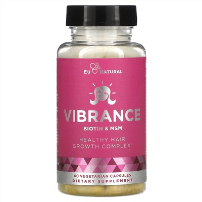 Eu Natural, Vibrance, Biotin & MSM, 60 Vegetarian Capsules