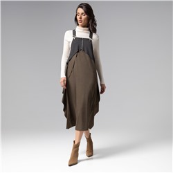 Сарафан из мягкой замши, Ушла красиво (dark green)