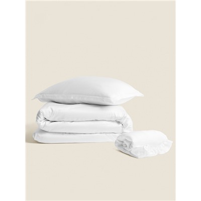 Простыня 1.5 спальная SL Home Tencel, 160×235 см, белая, тенсель