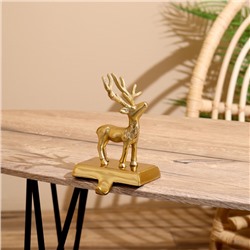 Сувенир с крючком «Олень», 12×9×18 см, алюминий