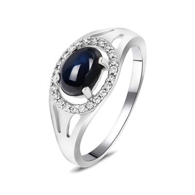 Кольцо, сапфир корунд звездчатый, SL-RIC7