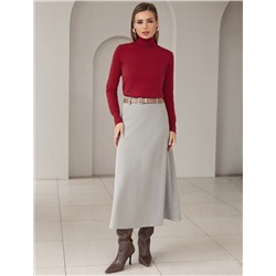 Водолазка тонкой вязки из хлопка с нейлоном