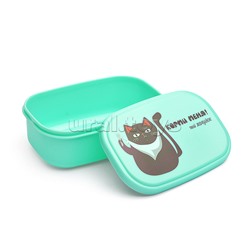 Ланчбокс "Корми меня!" 130x82x50 мм, 270 мл, для школьных завтраков, перекусов