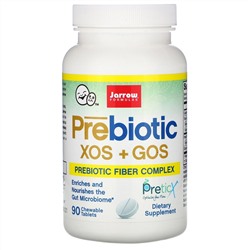 Jarrow Formulas, Пребиотики XOS+GOS (Ксилоолигосахариды и галактоолигосахариды), 90 жевательных таблеток