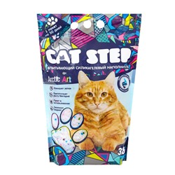 Наполнитель впитывающий силикагелевый Arctic Art, 3.8 л, CAT STEP