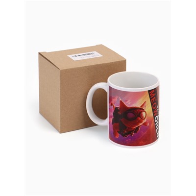 Кружка керамическая в коробке «Человек паук кот», 320 мл