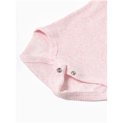 Боди без рукавов Крошка Я Melange, рост 68-74, розовое