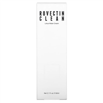 Rovectin, Clean Lotus Water Cream,  2.1 fl oz (60 ml)