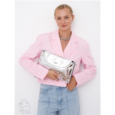 Сумка женская кожаная 98214-2 silver Velina Fabbiano-Safenta