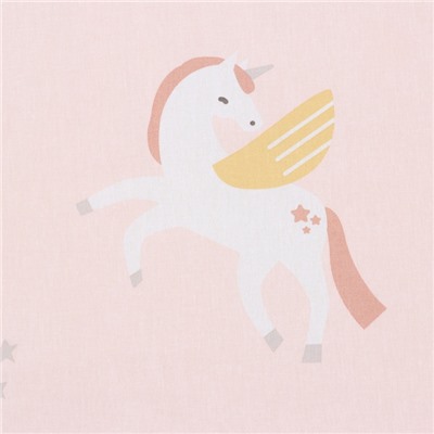 Простыня на резинке ясельная «Крошка Я» Baby unicorn, 60×120+20 см, бязь