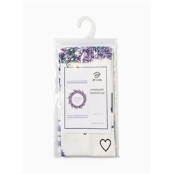 Полотенце «Этель» Lavender, белое, фиолетовое, 40×73 см