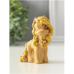 Фигурка полистоун «Лошадь стоящая», 10×8×4 см, бежевый