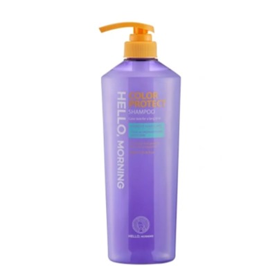 Hello Morning Шампунь для окрашенных волос Защита цвета 600мл Color Protect Shampoo