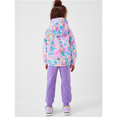 Куртка текстильная с полиуретановым покрытием для девочек (ветровка)