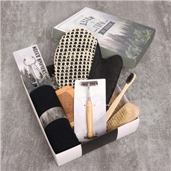 Набор подарочный «Этель. Сильному духом», полотенце, щётка, расчёска