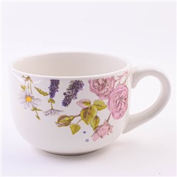 60253 Кружка 550мл Розовый сад доломит LR (х36)