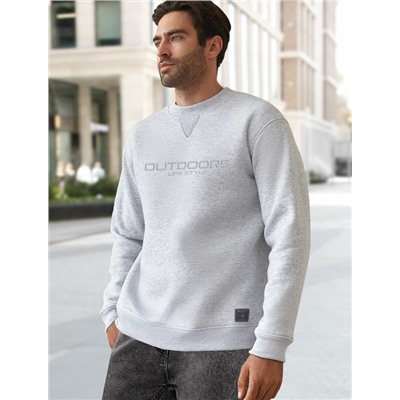 Свитшот из премиального футера трехнитки с начесом