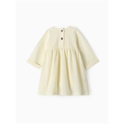 Платье для девочки MINAKU: Eco style, рост 86-92 см, молочное