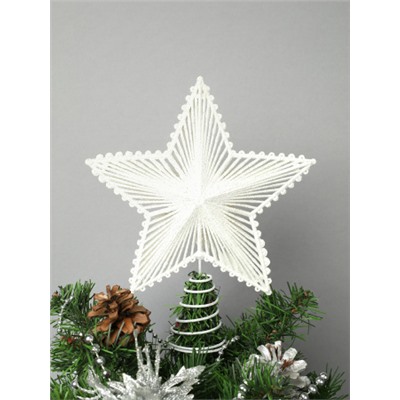 Верхушка на елку Звезда 20х25 см / LBY-23117 /уп 70/140/