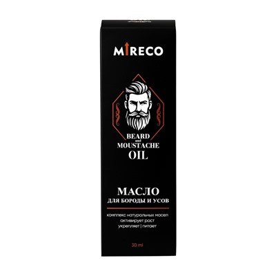 Масло для бороды и усов Mireco стекло, 30 мл