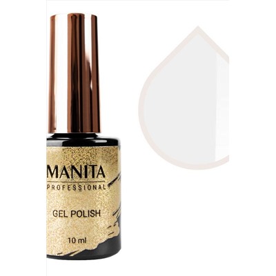 Manita Professional Гель-лак для ногтей / Classic Alpine White №1, белый, 10 мл KRISTALLER, 1109832