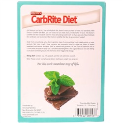 Universal Nutrition, Doctor's CarbRite Diet Bars, Chocolate Mint Cookie, 12 Bars, 2.00 oz (56.7 g) Each