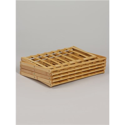 Подставка для цветов Greengo, 5 полок, 50×25×89 см, напольная, бамбук