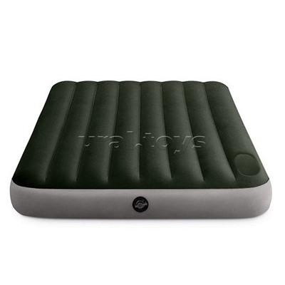 Матрас надувной Dura-Beam Full, 137 х 191 х 25 см, с встроенным ножным насосом, 64762 INTEX