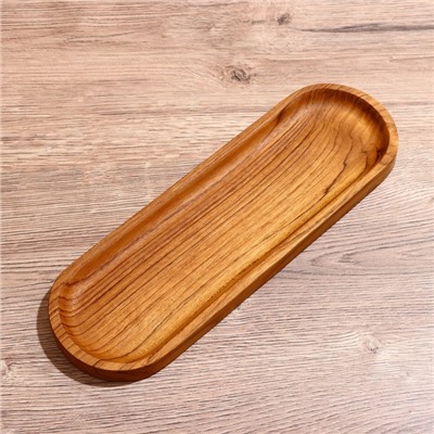 Блюдо, 27×11×2 см, тиковое дерево
