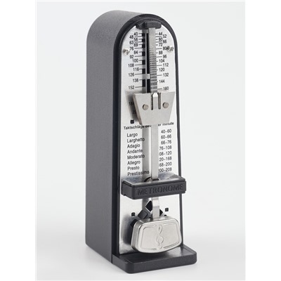 Метроном механический Music Life 5×3.5×11 см черный