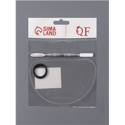 Набор для макияжа, 2 предмета: палитра, спатула, цвет серебристый