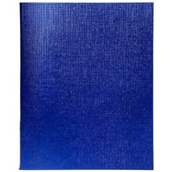 Тетрадь  96л клетка "Бумвинил METALLIC Синяя" (061255) Хатбер