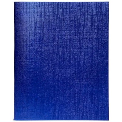 Тетрадь  96л клетка "Бумвинил METALLIC Синяя" (061255) Хатбер