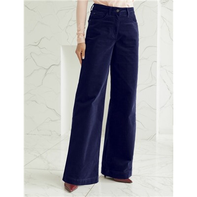 Брюки из эластичного микро-вельвета