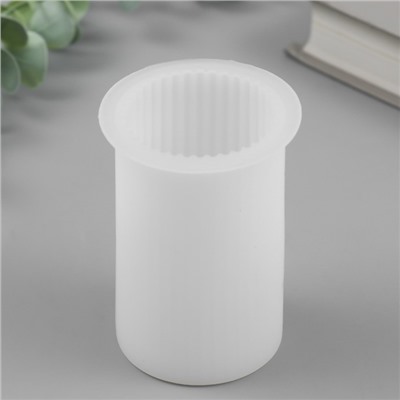 Молд силиконовый «Цилиндр, Полоски тонкие» 6.5×6.5×8.7 см