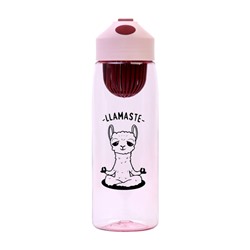 Бутылка для воды, 550 мл, LLamaste, розовая