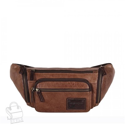 Сумка мужская кожаная 1395TR brown Tough Ryder