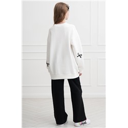 Свитшот оверсайз для девочки из футера трехнитки Happyfox