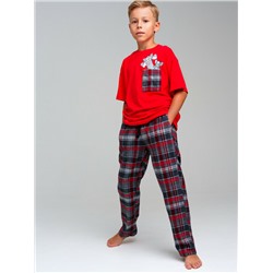Комплект для мальчиков: брюки текстильные, фуфайка трикотажная (футболка)