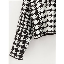 Вязаные джемперы CONTE Джемпер объемного силуэта с жаккардовым переплетением LDK 23103