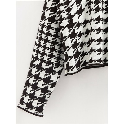 Вязаные джемперы CONTE Джемпер объемного силуэта с жаккардовым переплетением LDK 23103